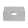 Hot-Dip Galvanized Carbon Steel Square Washers with Hole, Sizes: M6-M30
