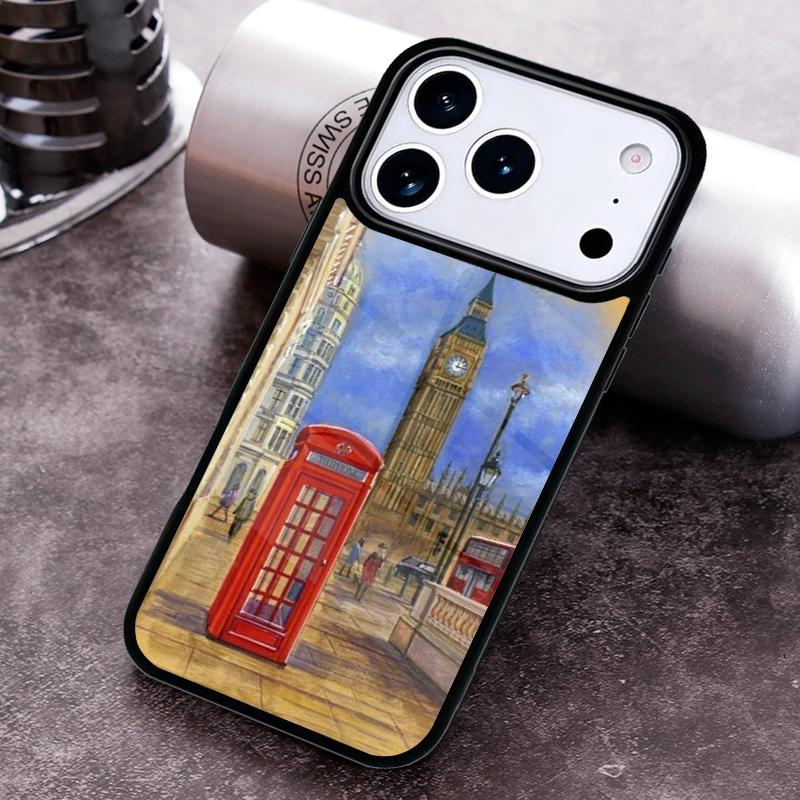 London Bus England Big Ben Phone Case for iPhone 17 16 15 Pro Max Air 14 13 12 11 Plus Shockproof Capa Cover