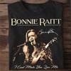 Nuova maglietta unisex BS122 Bonnie Raitt signature Gift For Fans S-5XL