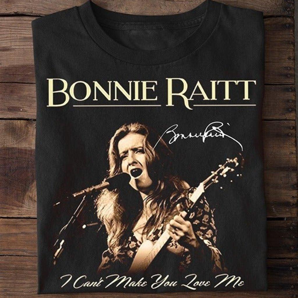 Nuova maglietta unisex BS122 Bonnie Raitt signature Gift For Fans S-5XL