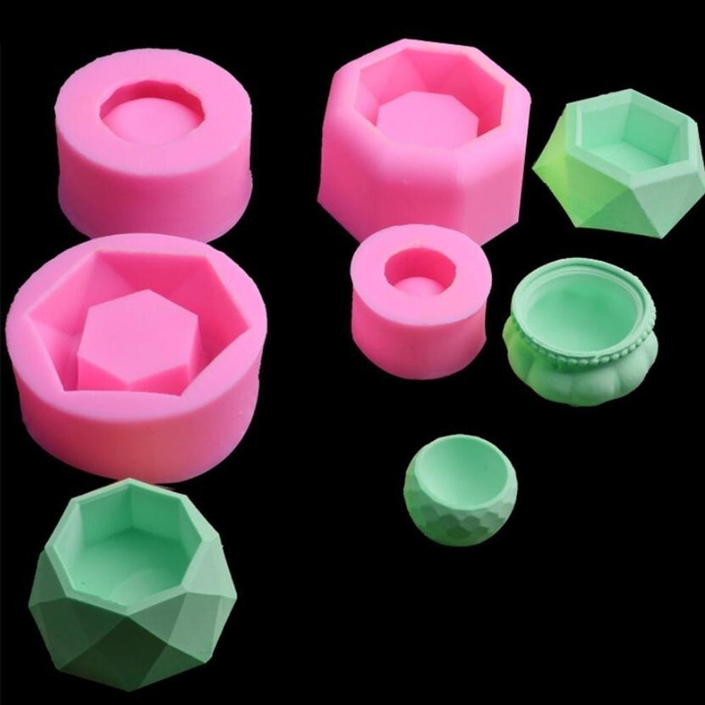 3D Ručně vyráběný Kreativní Sukulentní Rostlina Květináč Silikonová Forma Sádra Cement Mini Květina Bonsaj DIY Popelník Svícník Formy