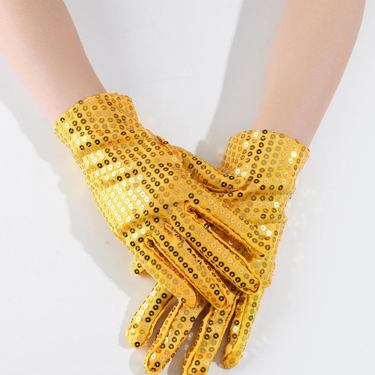 Festival Sequin Dance Gloves for Adults - Nightclub, Performance, Masquerade Ball, Michael Jackson Style