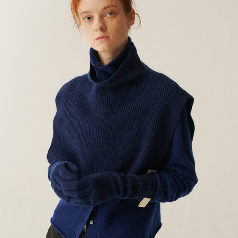 YURT CASHMERE TURTLENECK WARMER_2color