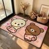 Cartoon-N-rIlakkumas Kawaii Carpet Bathroom Anti-slip Mat Door Mat Home Decoration Mat Entrance Door Mat Scratch-resistant Door