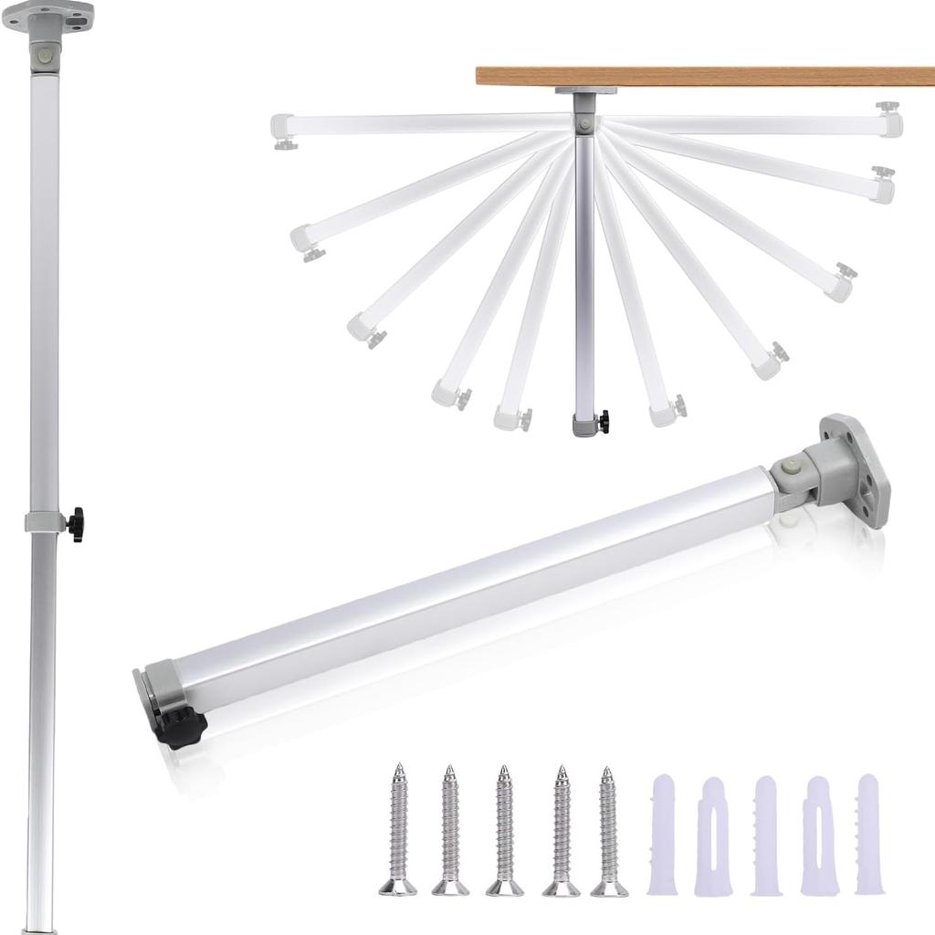 56 To 93cm Adjustable RV Folding Telescoping Leg Tables Support Aluminum Alloy Telescopic Desk Stand for Rv Pontoon Truck Camper Yacht Travel Trailer