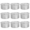 10Pcs Aluminum Tin Cans Empty Self Seal Food Storage Containers for Tea Coffee Pet Snacks Cake Dog Cat Cookie Holiday Dessert