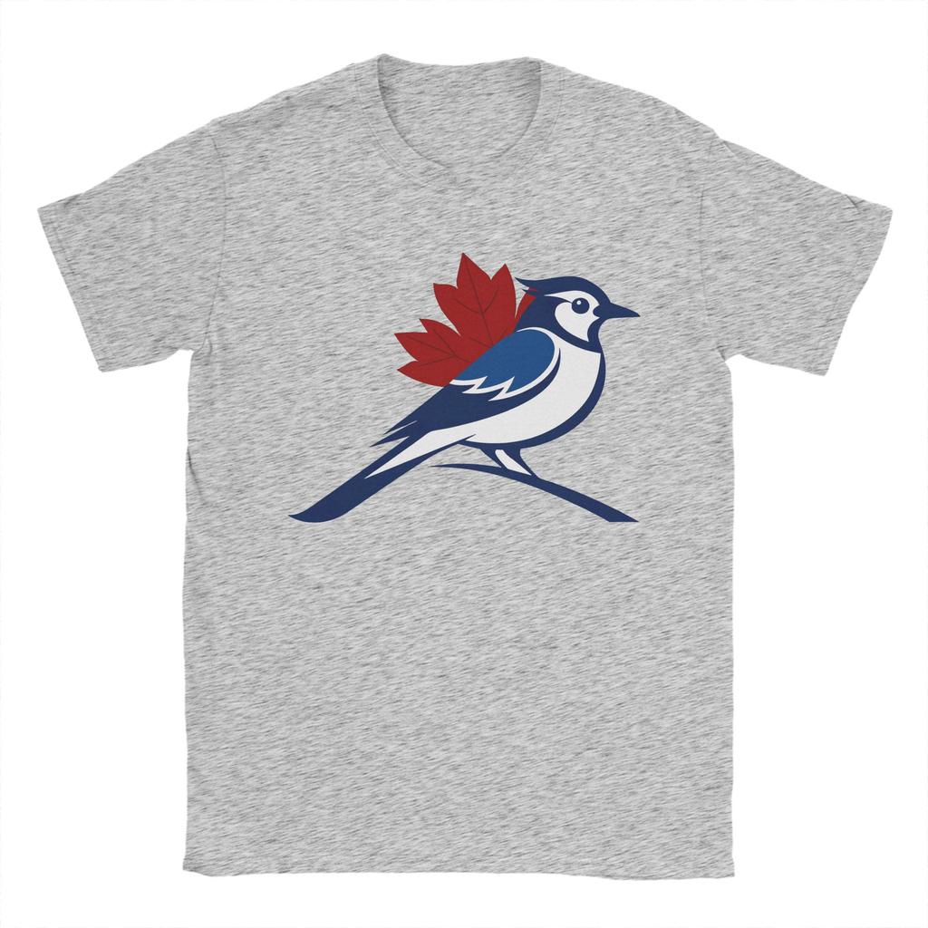 BlueJaysBird T Shirts Unisex Pure Cotton Funny TShirts Crewneck Tees Short Sleeve Clothing Party