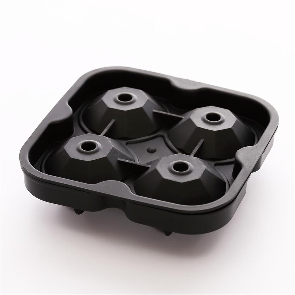 4 Cups Ball Shape 3D Ice C ube  Silicone Maker Tray
