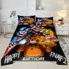 Exquisites 3D Five Freddy Tapeten Anime Druck Bettwäsche Set Bettbezug Steppdecke Bett Jugend Mädchen Jungen Geschenk
