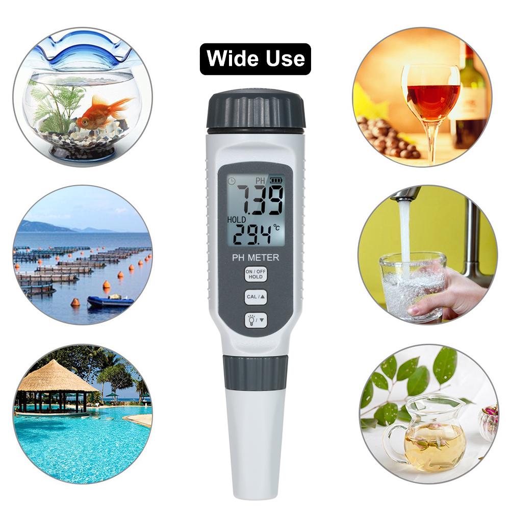 SMART SENSOR Professional pH Water Quality Tester High Precision Portable Pen Type pH Meter