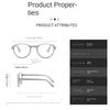 3Pcs High-Definition Round Reading Glasses Unisex Ultralight Presbyopic Eyeglasses Portable Foldable Vision Care Reader Eyewear