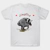 Asian Size Cotton Unisex Tshirt Print T-shirt Jimothy Raccoon Seattle Meme Funny Trash Panda Art T-shirt No-Cut Print Regular Fit