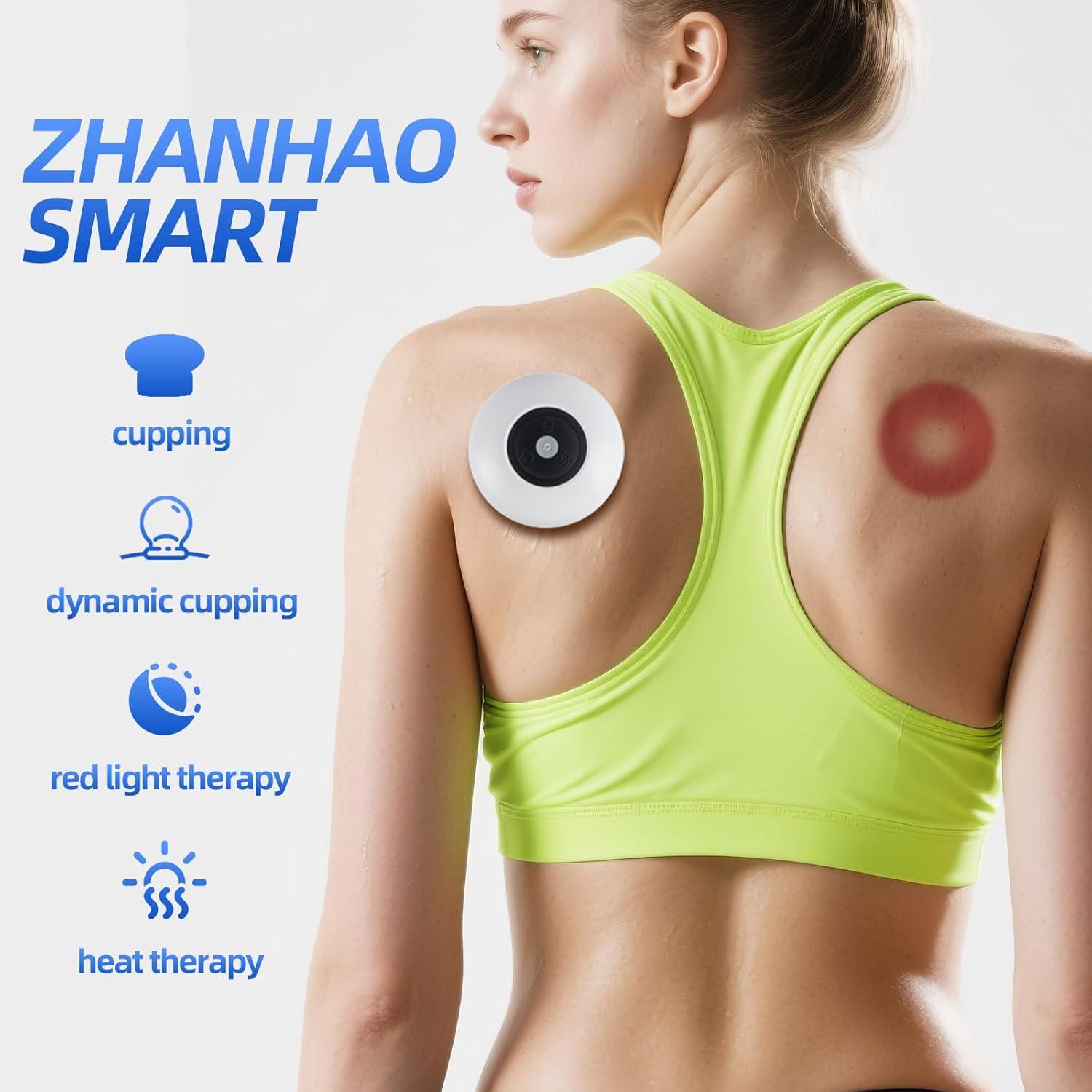 ZhanHao Electric Cupping, Smart Cupping Therapy Massager, Cupping Massage Tool, Relieves Neck Shoulder Back Aches Muscle Soreness, Improves Blood