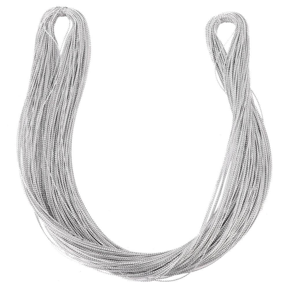 2pcs Non Stretch Metallic Cord String 1mm Thickness Jewelry Making Thread DIY Craft Cord Hang Tags