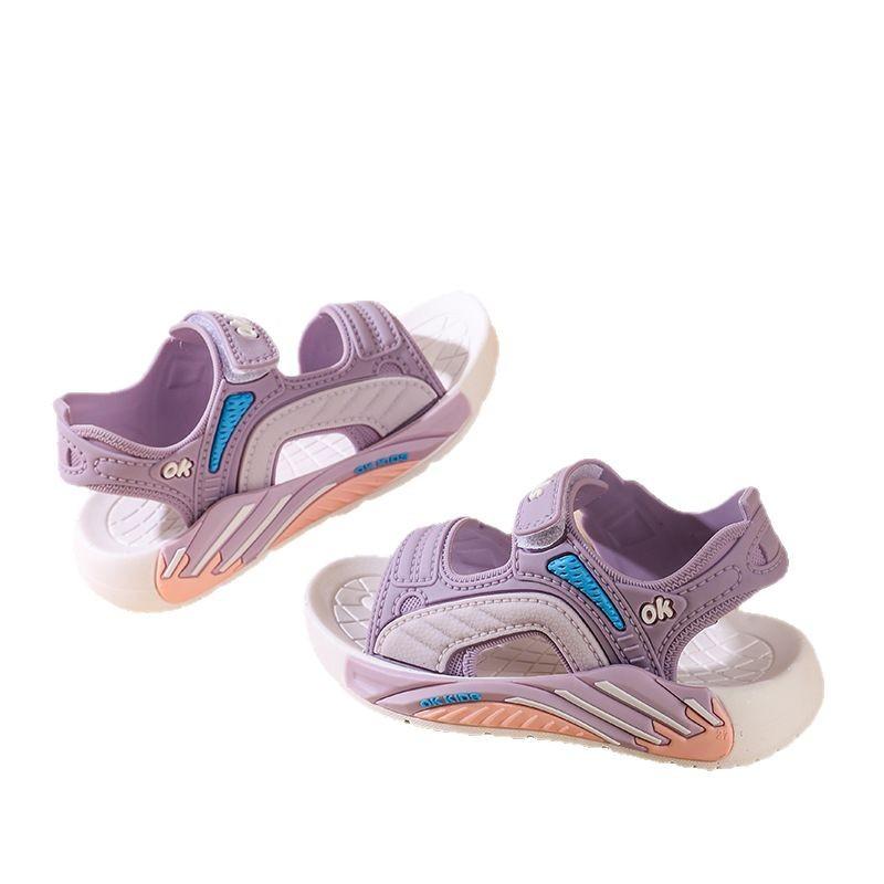 Nuovi Sandali Moda Estiva Scarpe da Ragazza Comfort Versatili Casual Sandali da Bambino alla Moda Cartoni Animati Antiscivolo Morbidi Scarpa da Ragazzo Zapatillas