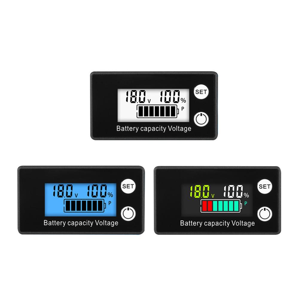 6133A Battery Capacity Indicator DC8-100V Digital Electricity Meter Lead-acid Lithium LiFePO4 Voltage Tester for Car Motorcycle