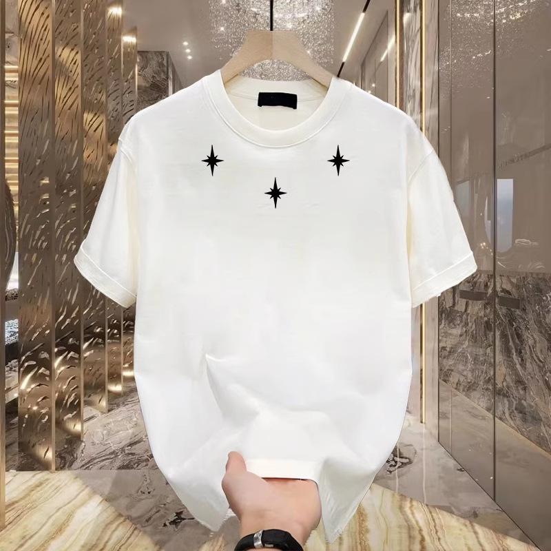 women men cotton t shirt round neck short sleeve print casual t-shirts