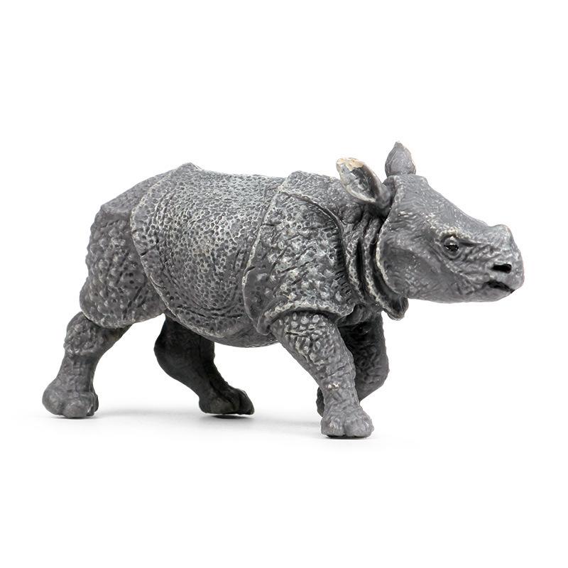 Realistic Rhinoceros Science Toy: African & Indian Models for Children's Cognitive Learning