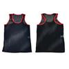 O-Neck Sleeveless Solid Color Men Vest Striped Racerback Male Mesh Sexy Transparent Bottoming Vest Home Wear