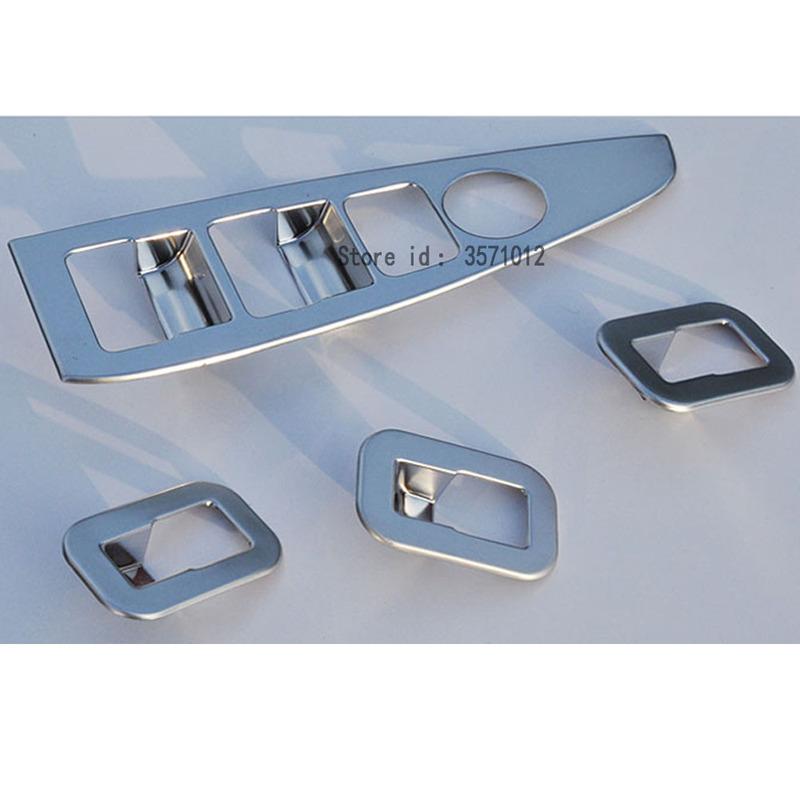 For Mazda CX-5 CX5 2012 2013 2014 2015 2016 Car Abs Door Window Glass Panel Armrest Lift Switch Button Trim Frame Molding 4PCs