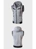 **Stylish Men's Solid Color Hooded Sleeveless Vest - Casual Slim Fit In Three Colors**