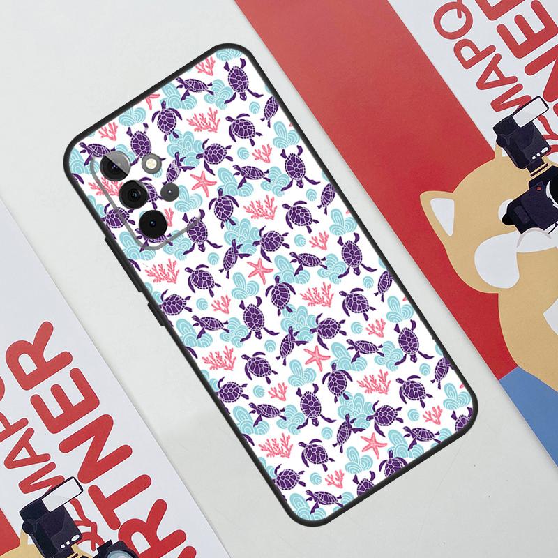 Sea Turtle Case For Samsung Galaxy A34 A54 A14 A56 A36 A16 A06 A13 A53 A12 A22 A32 A52 A35 A17 A15 A55