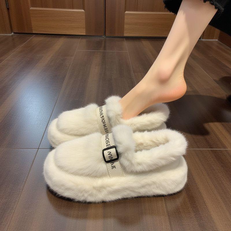 Women's lightweight comfortable thick sole cold warm padded snow boots non-slip wear-resistant outdoor sports fur cotton boots
