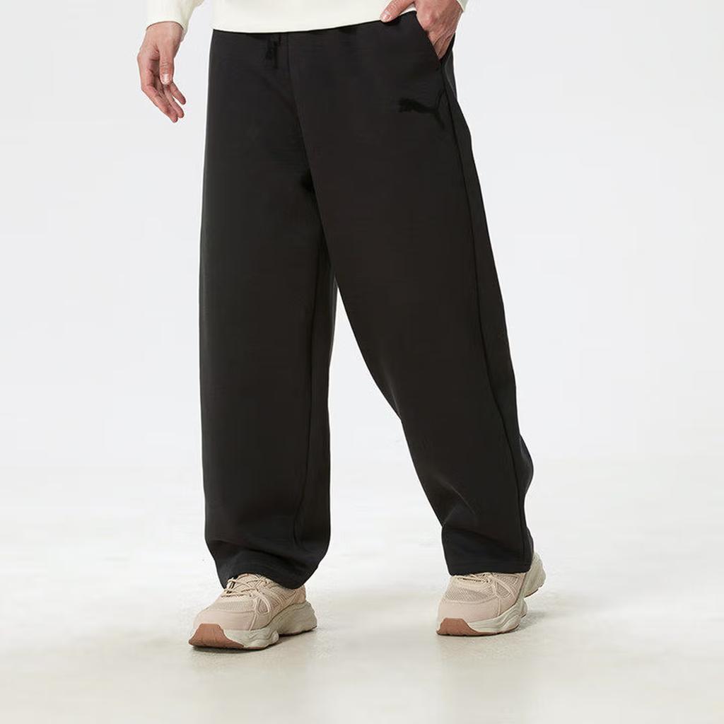 Puma Ess Lace-Up Mid-Waist Solid Color Casual Pants Men bottoms 63744501