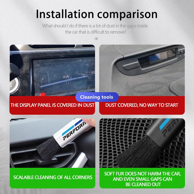 Car Retractable Cleaning Brush Air Conditioner Computer Cleaning Brush For BMW Performance E91 X5 E70 F11 E30 F31 X3 F25 F32 x7 OUVKF1
