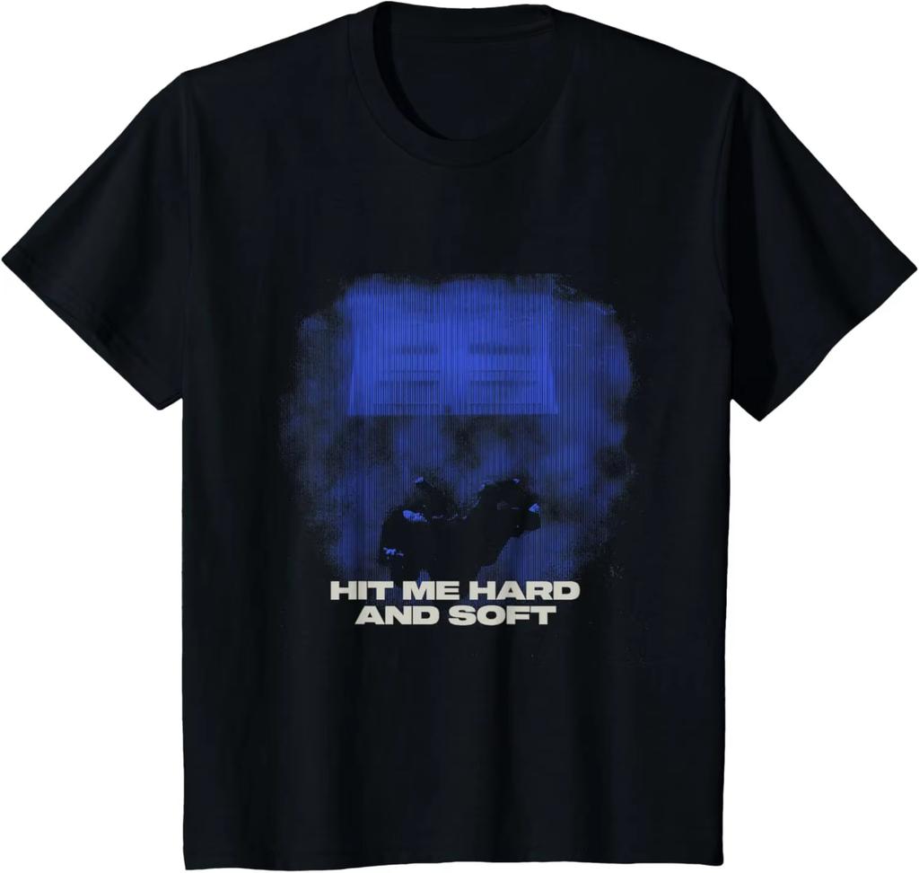 2026 Neues Single Billie Eilish WILDFOWER Song Gedrucktes Baumwoll-T-Shirt Sommer Unisex Kleidung und Damenmode Lässiges T-Shirt