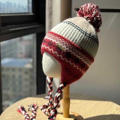 New Style Wool Ball Knitted Wool Hat for Women In Autumn and Winter Korean Style Thickened Cold Proof and Warm Ear Protecting Lei Feng Hat Small Face
