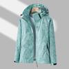 Jackets for Women Autumn Winter Plus Size Casual Waterproof Thin Lightweight Hooded Coat Zip Windbreaker