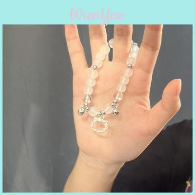 Gros Kt Chat Amour Cloche Bracelet DIY Matériau Alliage Processus de Placage Style Unisexe