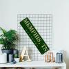 Retro Memphis Metal Sign - Vintage Green Aluminum Wall Art, Easy to Hang Decor for Home Bar & Man Cave