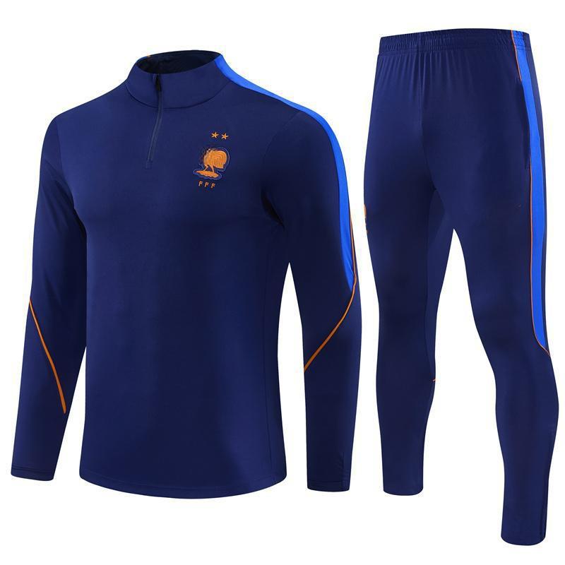 France National Team Long Sleeve Soccer Training Jerseys Kids Adults Sports Cycling