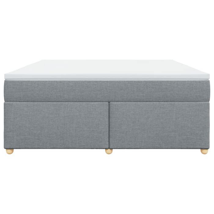 Maison Exclusive - Sommier à lattes de lit avec matelas Gris clair 180x200cm Tissu