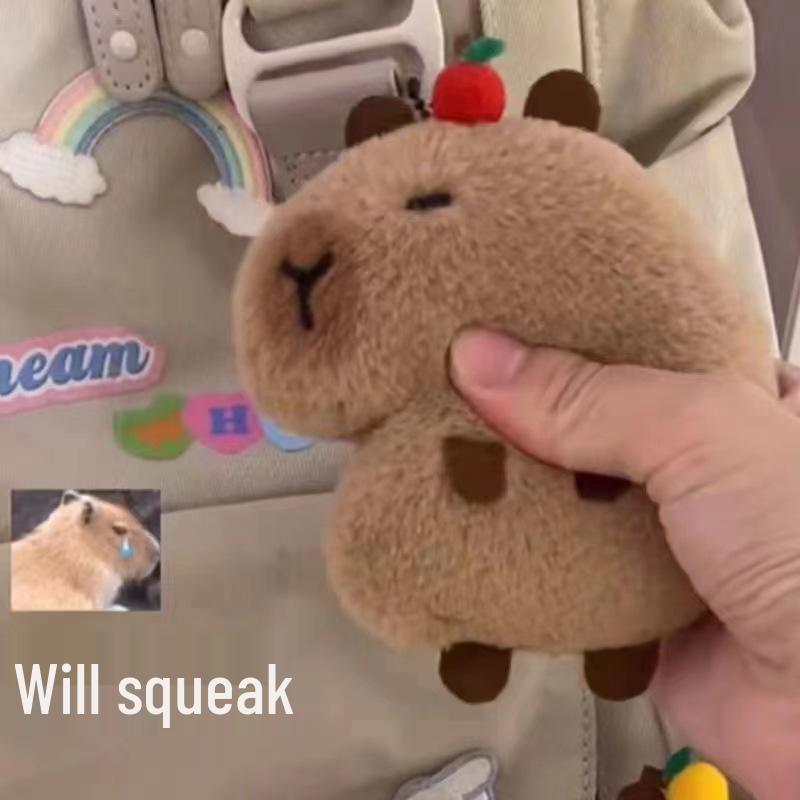 Pacha Dog Plush Doll: Cute Blush Heart Backpack Pendant, Cartoon Couple Gift