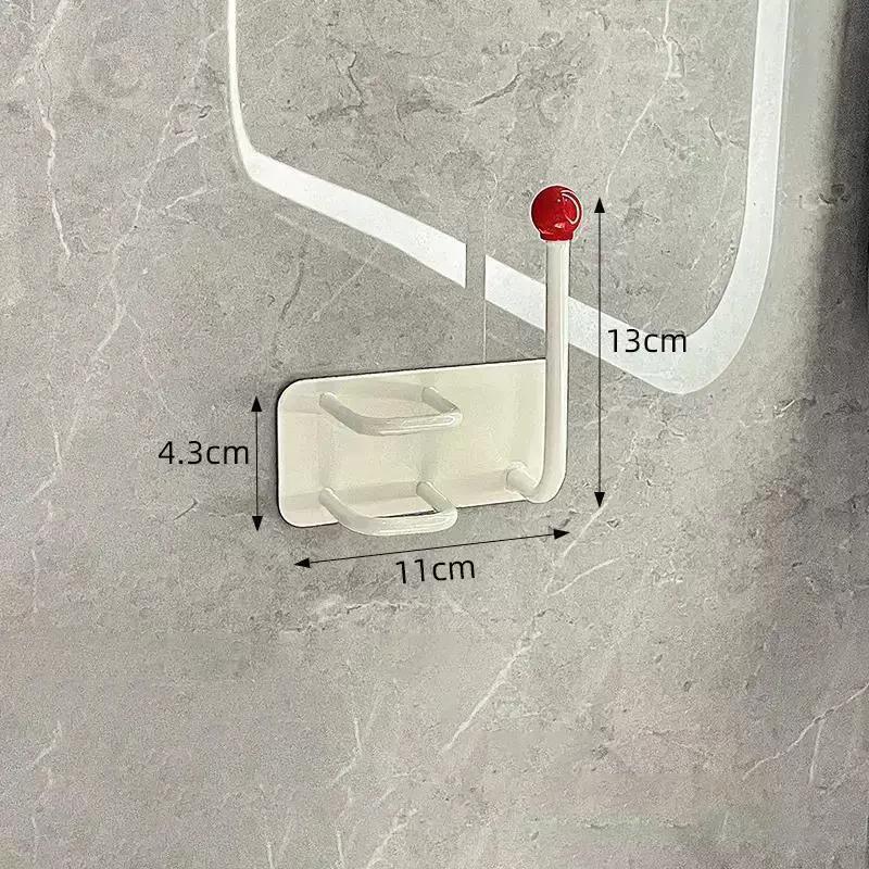 Selvklebende veggmontert pannebåndkrok Multifunksjonell stansfri hårfønerbrakett Plassbesparende vanntett vegghengekrok