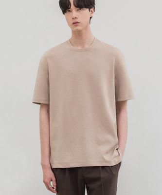DRAW FIT Essential Basic T-Shirt [Beige]