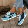 Women Sneakers Platform Shoes Leather Patchwork Casual Sport Shoes Ladies Outdoor Running Vulcanized Shoes ZapatillasMujer
