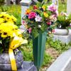 Kyrkogårdsvas med pinne Väderbeständig Blomvas Kyrkogårdens Blomhållare Utomhus Trädgård Gräsmatta Minnesdekoration