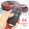 For Chrysler Dodge Dart Charger Journey Challenger Jeep Cherokee Silicone Car Key Fob Ring Remote Case Cover Protector 5 Button