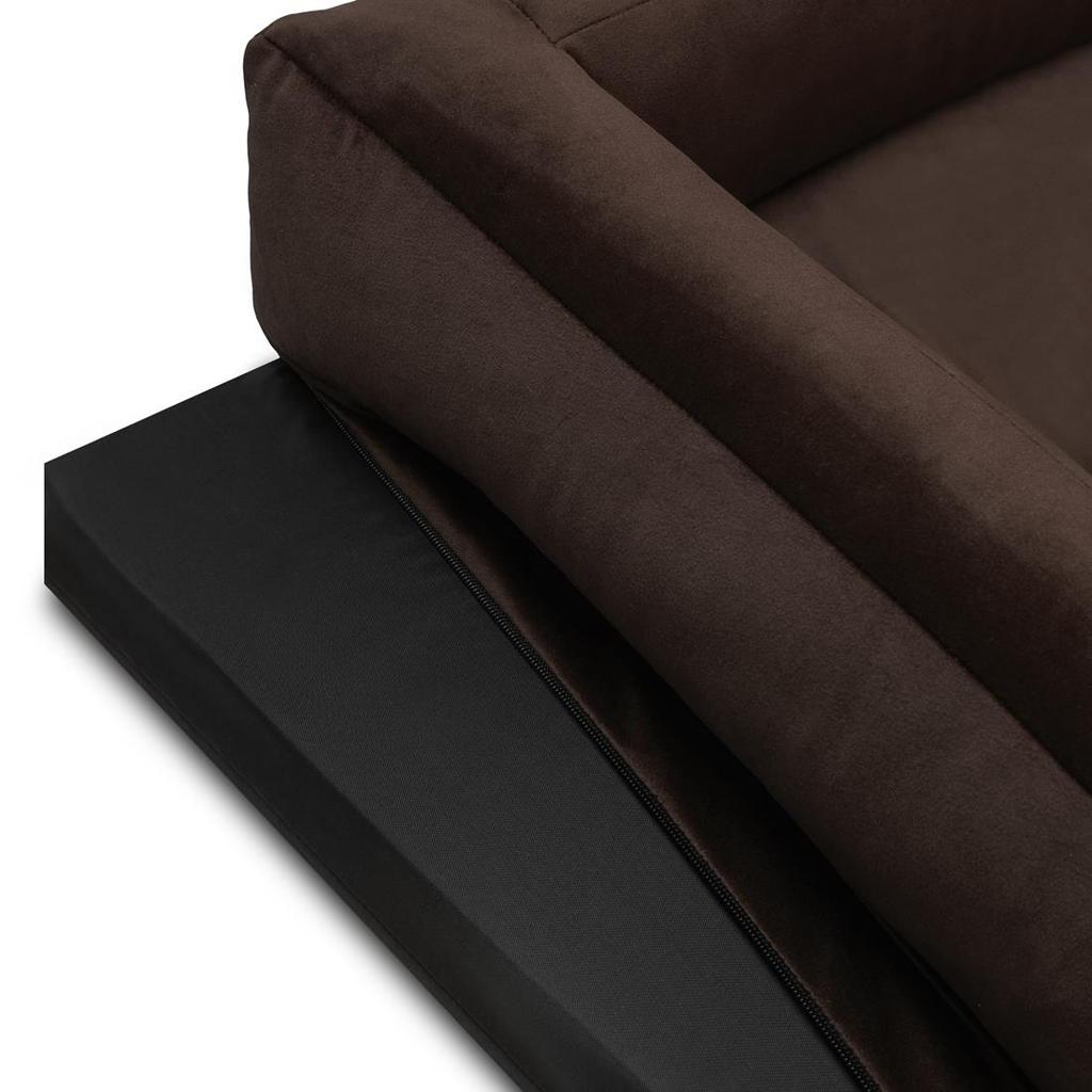 Foam Mattress Dog Bed Orthopedic Velour Dachshund Huggy Doggy M