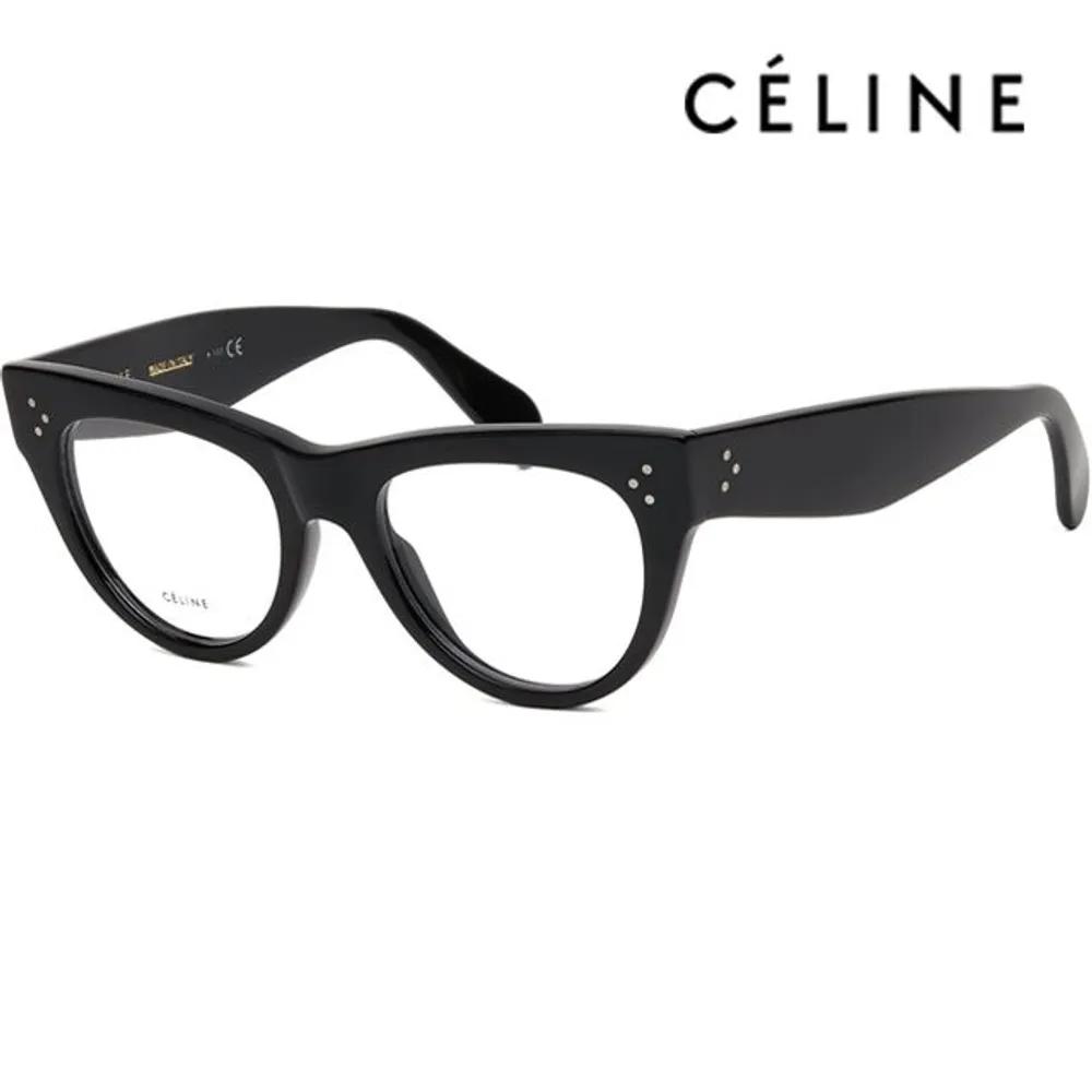 

Celine Eyeglass Frame CL50003I 001 Thick Black Horn-rimmed Cat-Eye Fashion