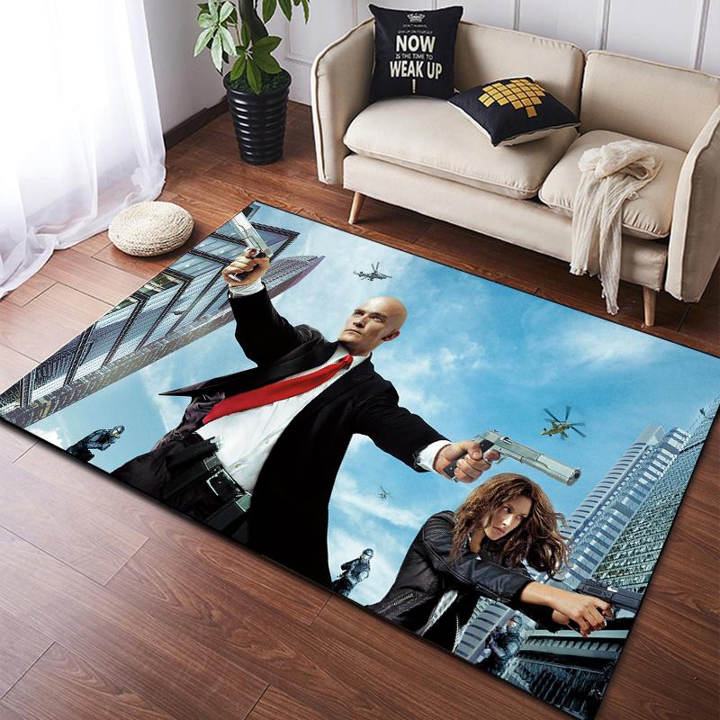 Games Hitman Carpet Kitchen MatEntrance Doormat Bedroom Floor Decoration Living Room Carpet Bathroom Anti-slip Rugs Bedroom