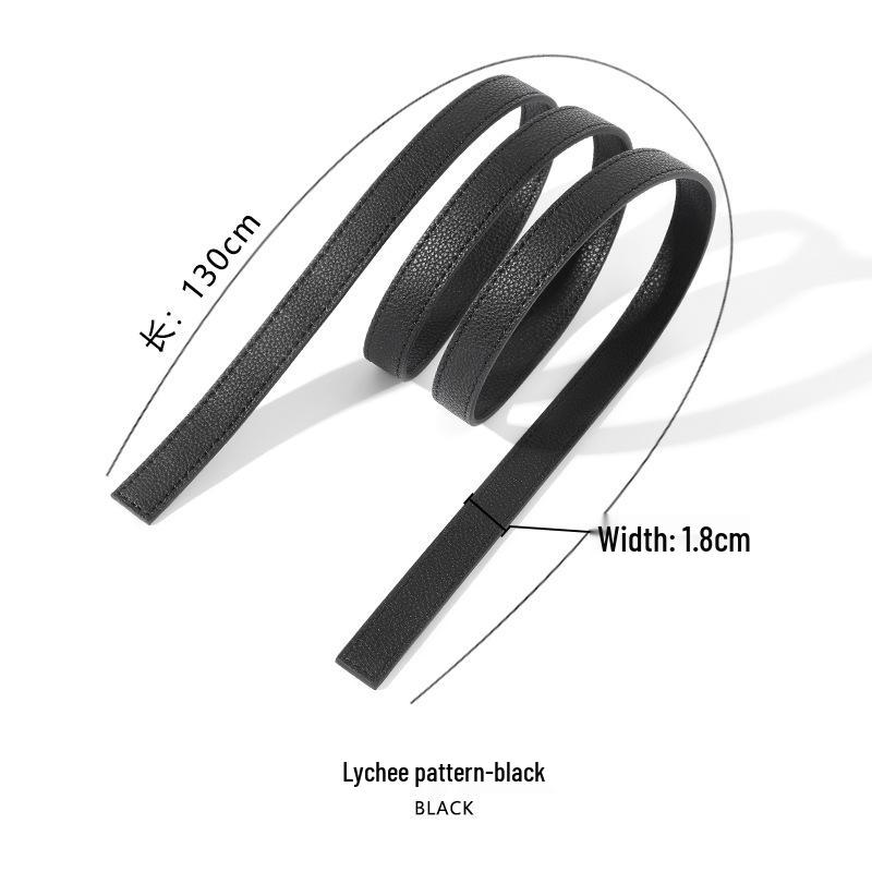 Paski ze skóry bydlęcej: D-63 Oryginalne Akcesoria Bagażowe DIY - Opcje Płaskie, Krzyżowe, Tkane Liczi