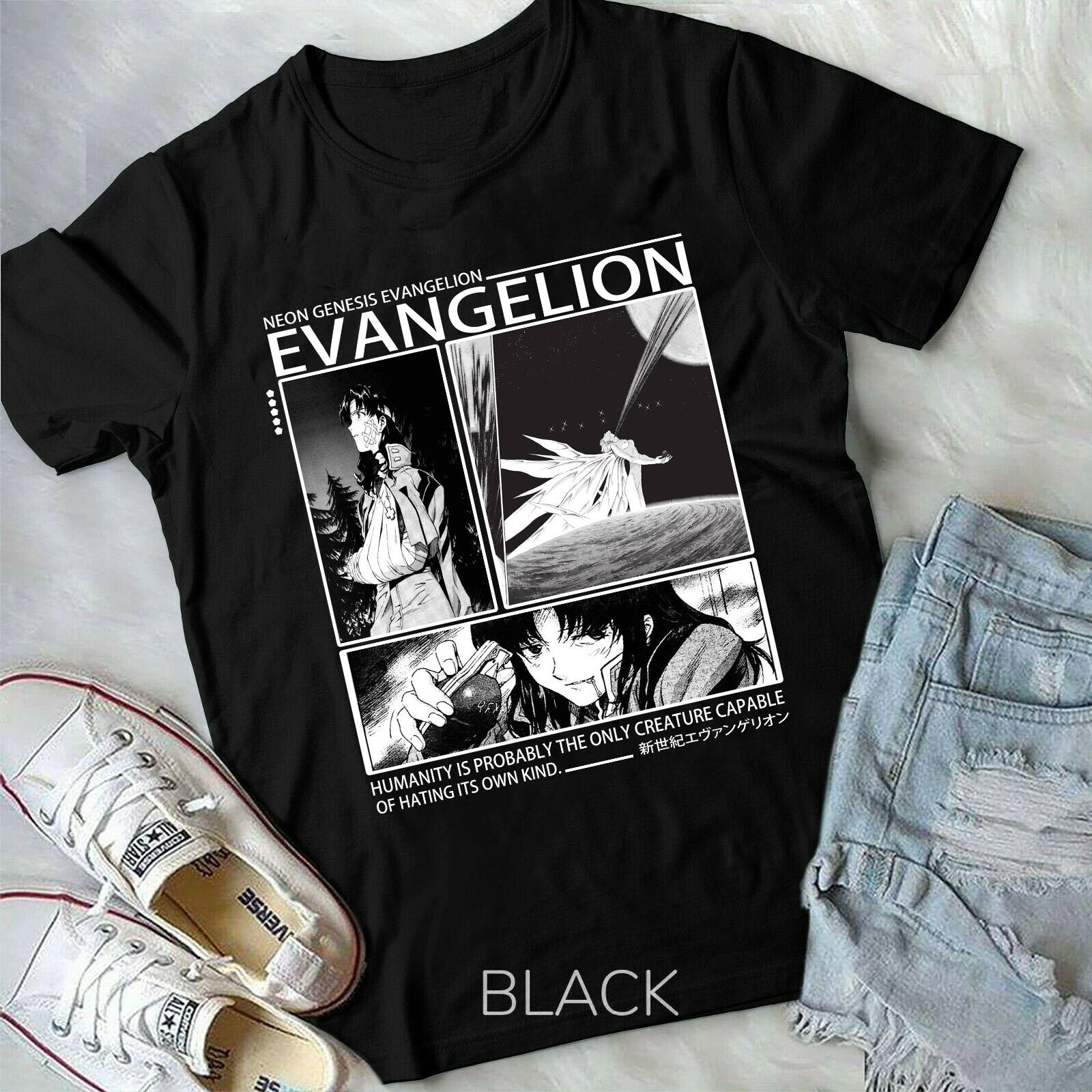Neon Genesis Evangelion  Anime Aesthetic Eva 01 Misato Katsuragi Unisex T-shirt M