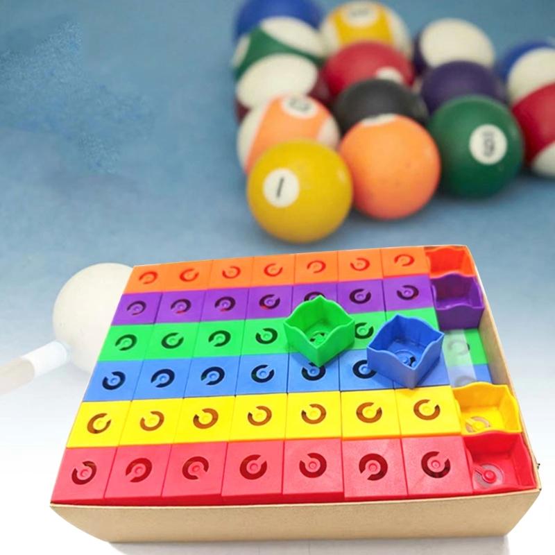 144Pcs Plastic Pool Chalk Case Replacement Portable Pocket Cue Chalk Holder Billiard Chalk Storage Box Enduring