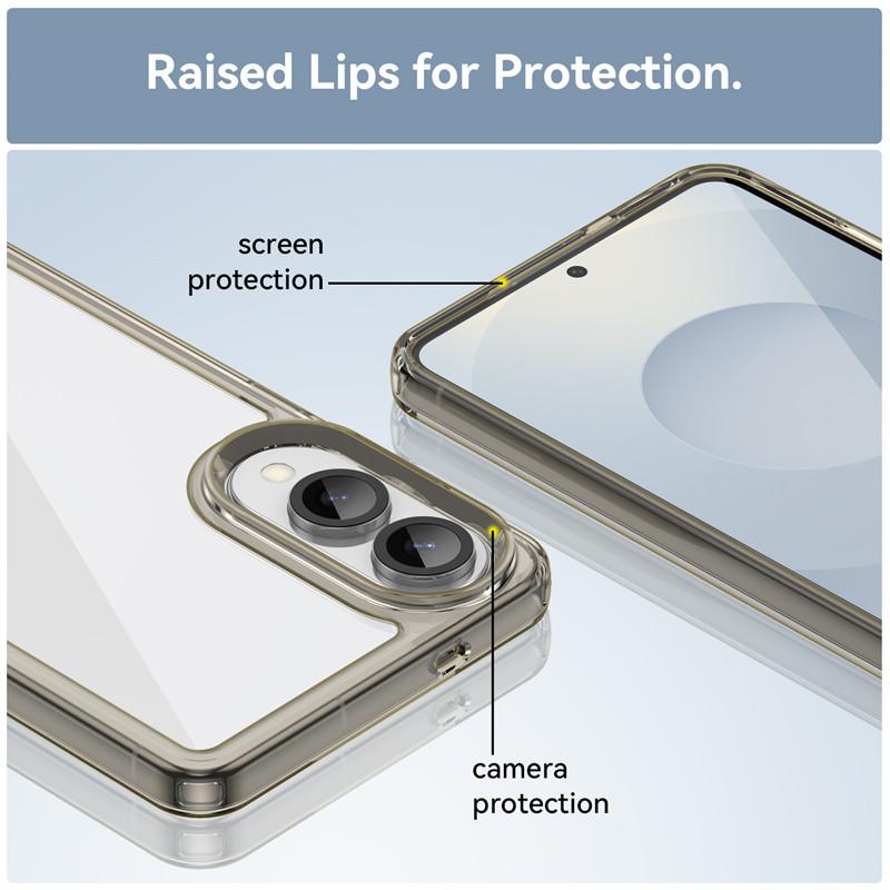 Für Samsung Galaxy S25 Edge Hülle Samsung S25 Edge Hülle TPU Rand Acryl Rückwand Rückseite Handyhüllen Für Samsung S25 Edge Funda