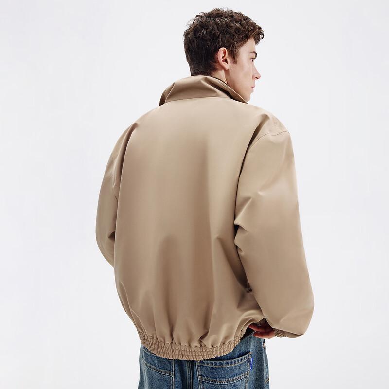 NVG.YOUNG Men's Fleece-Lined Stand Collar Jacket